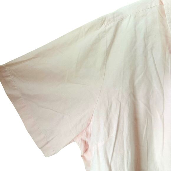 Carolina Colours Plus Light Pink Lace Floral Button Up Collared Top Size 24W - Picture 6 of 6